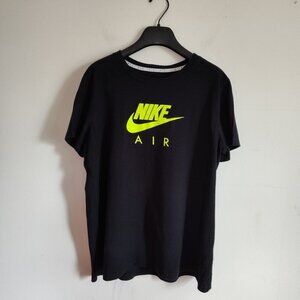 Ladies SZ XL Nike Air Black Short-Sleeve T-Shirt